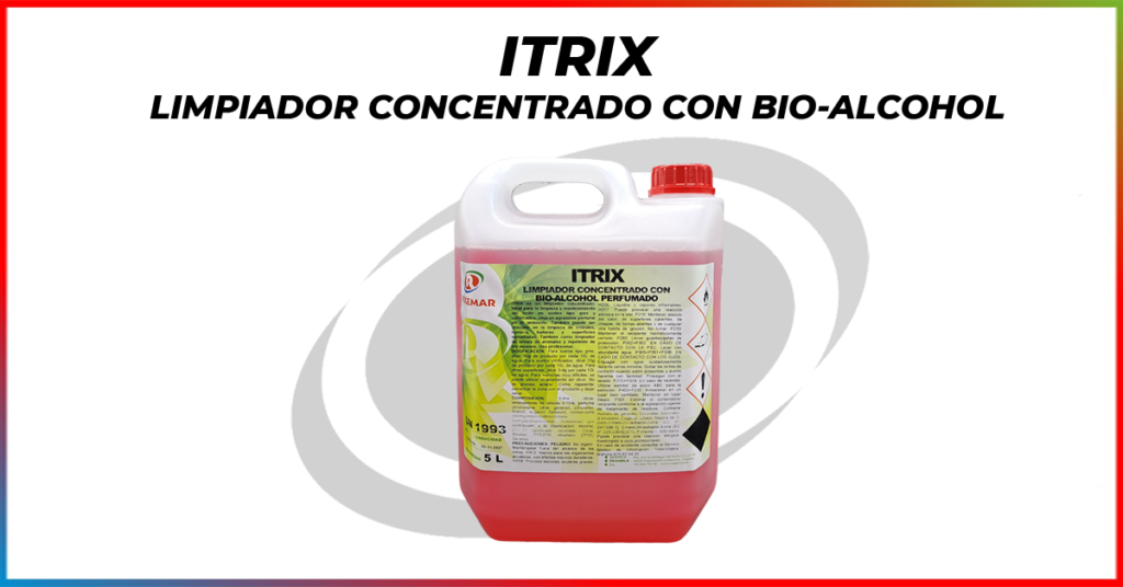 ITRIX - LIMPIADOR CONCENTRADO CON BIO-ALCOHOL PARA SUELOS GRES Y VITRIFICADOS